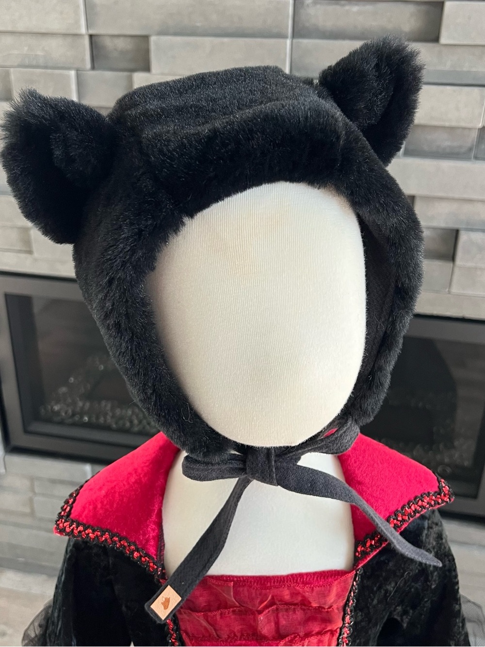 Native Fable Black Cat Bonnet Size 18/24 Months